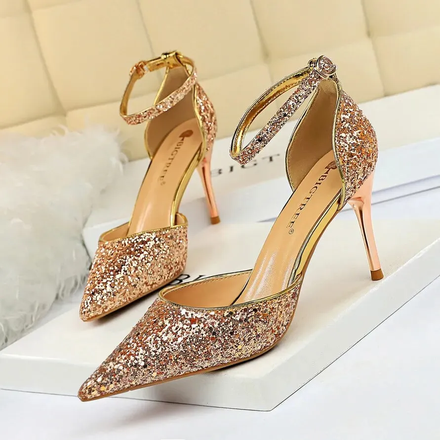 Sequins Sparkly Party Heels