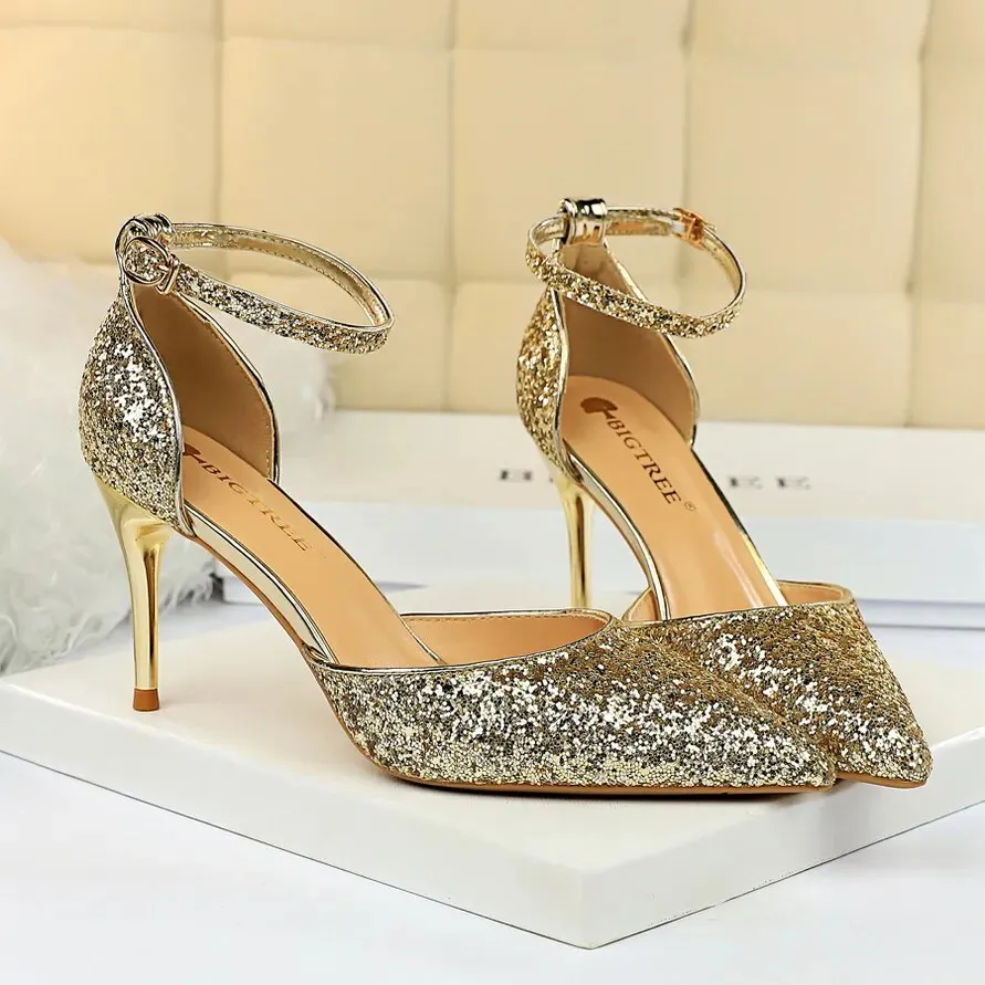 Sequins Sparkly Party Heels