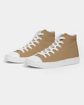 Shaded Pastel Orange High-Top Canvas Sneakers | Women's | C0M30Y60K30