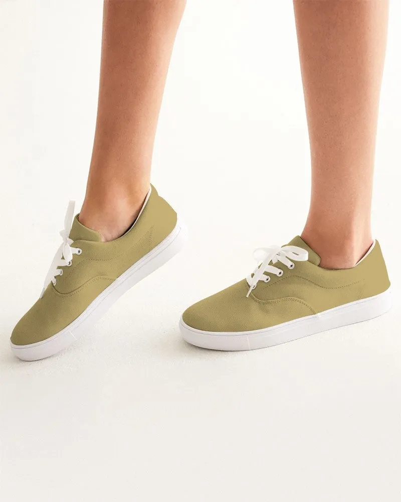 Shaded Pastel Yellow Canvas Sneakers | Women's | C0M15Y60K30