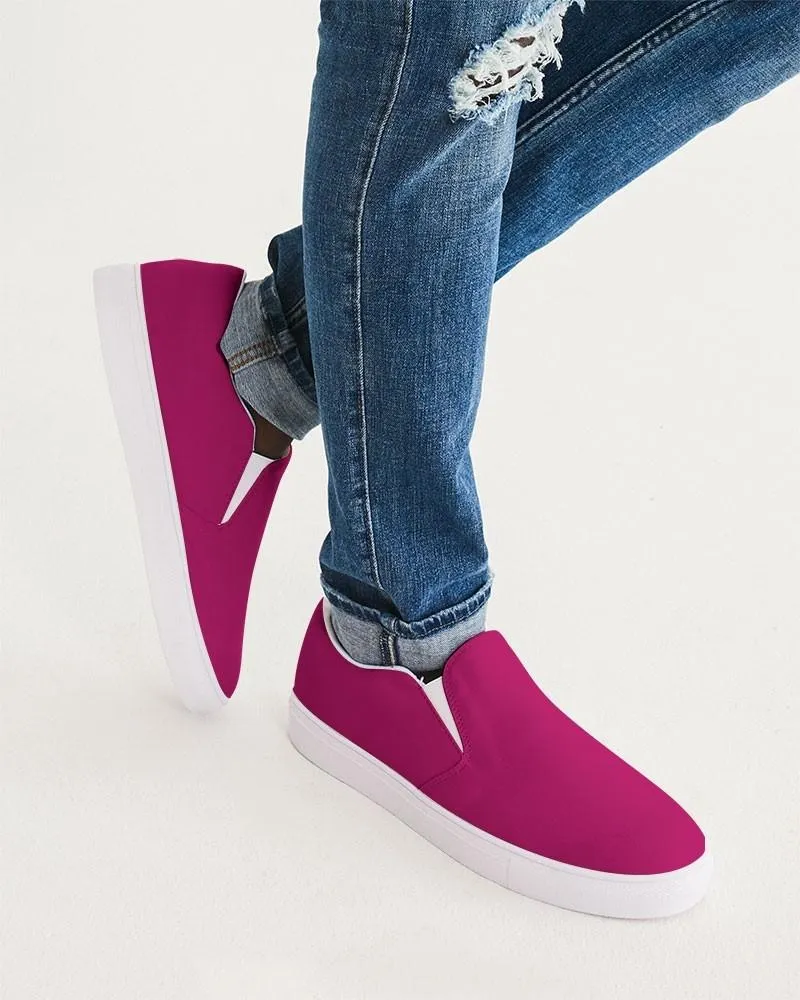 Shaded Pink Slip-On Canvas Sneakers | Men's | C0M100Y25K30