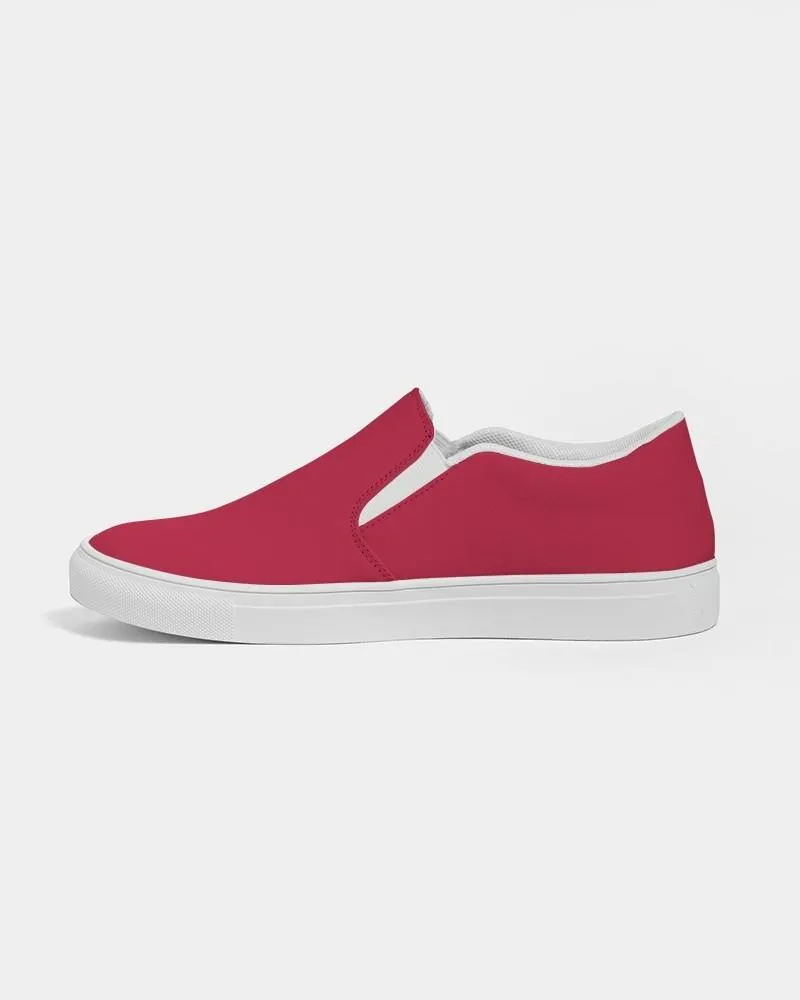 Shaded Red Slip-On Canvas Sneakers | Men's | C0M100Y75K30