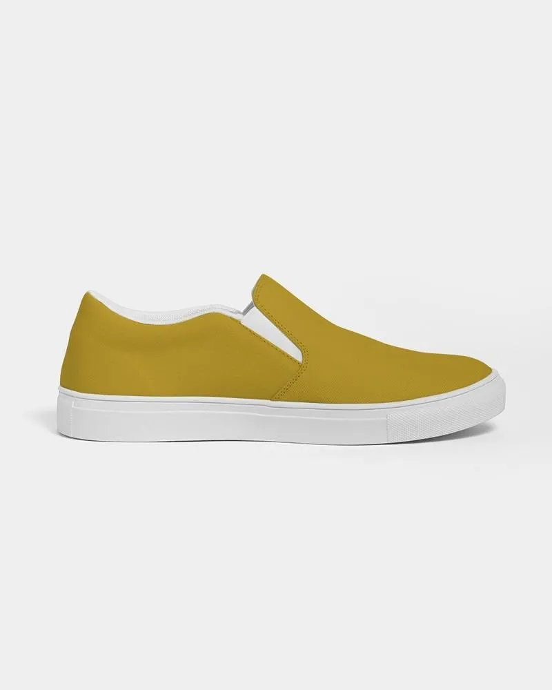 Shaded Yellow Slip-On Canvas Sneakers | Women's | C0M25Y100K30