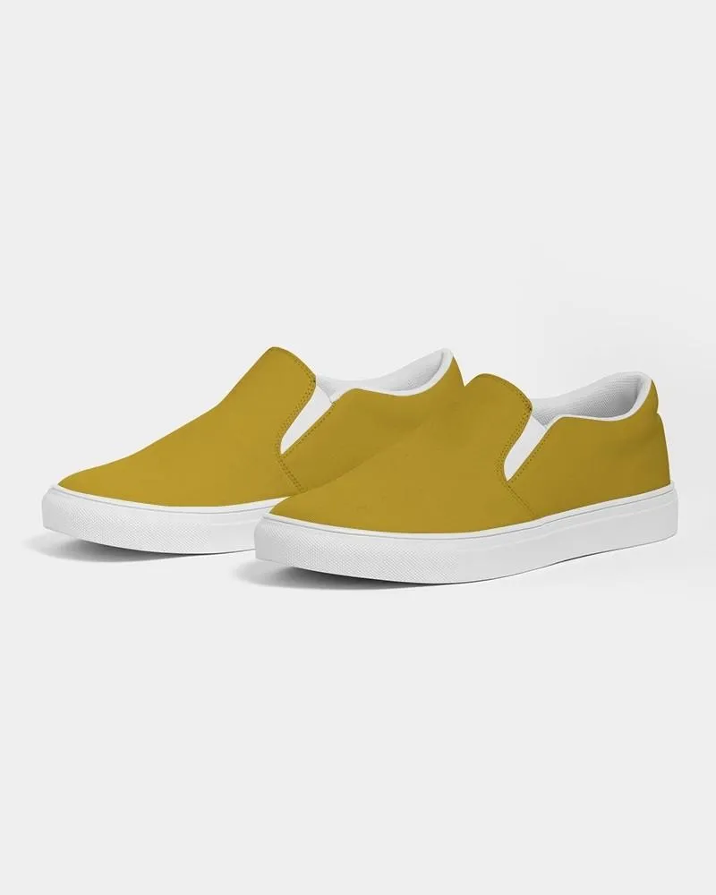 Shaded Yellow Slip-On Canvas Sneakers | Women's | C0M25Y100K30