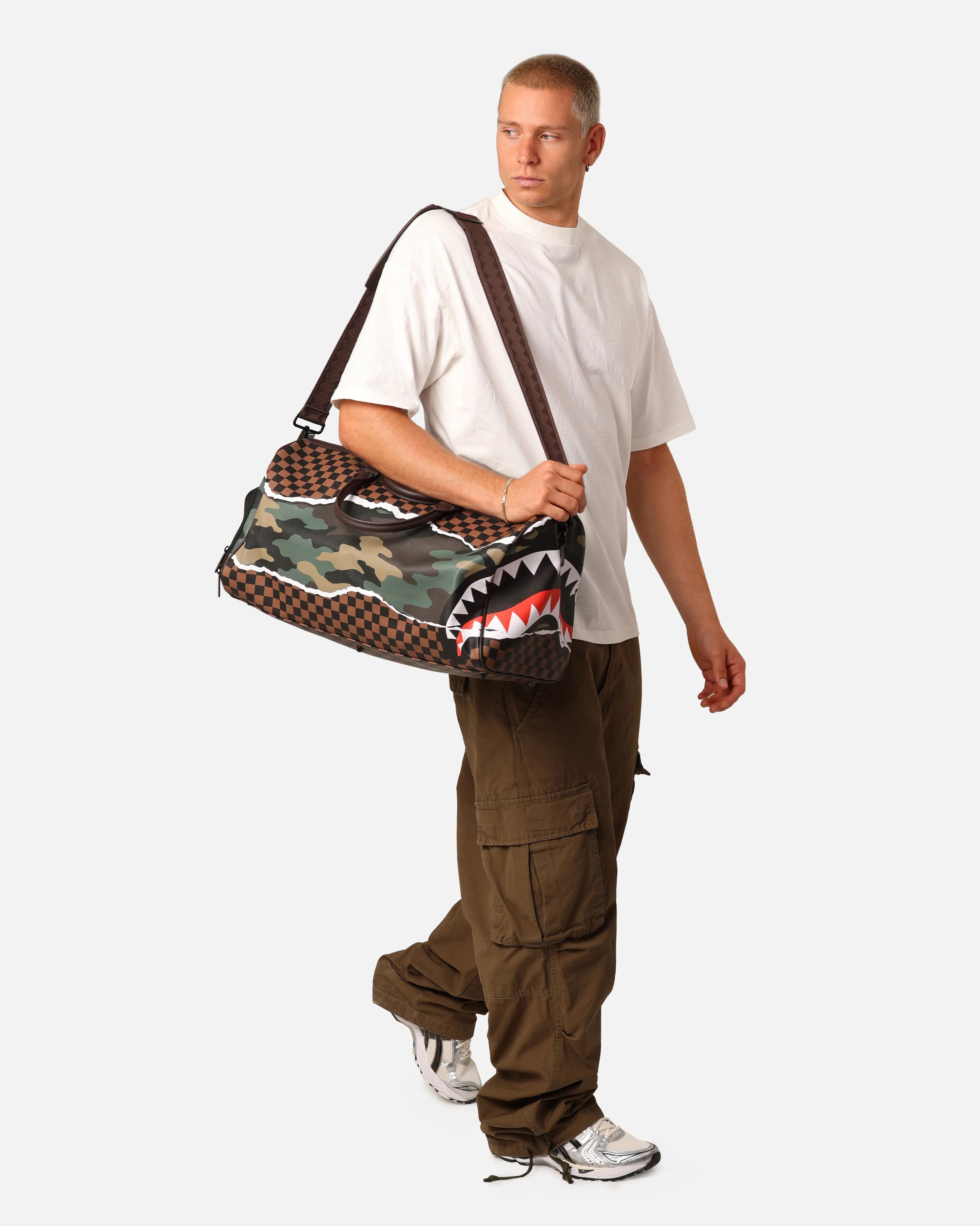 Sprayground Tear It Up Camo Duffle Bag Multi