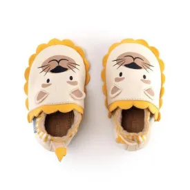 Start-Rite: Fable Leather Moccasins - Lion / Cream Leather