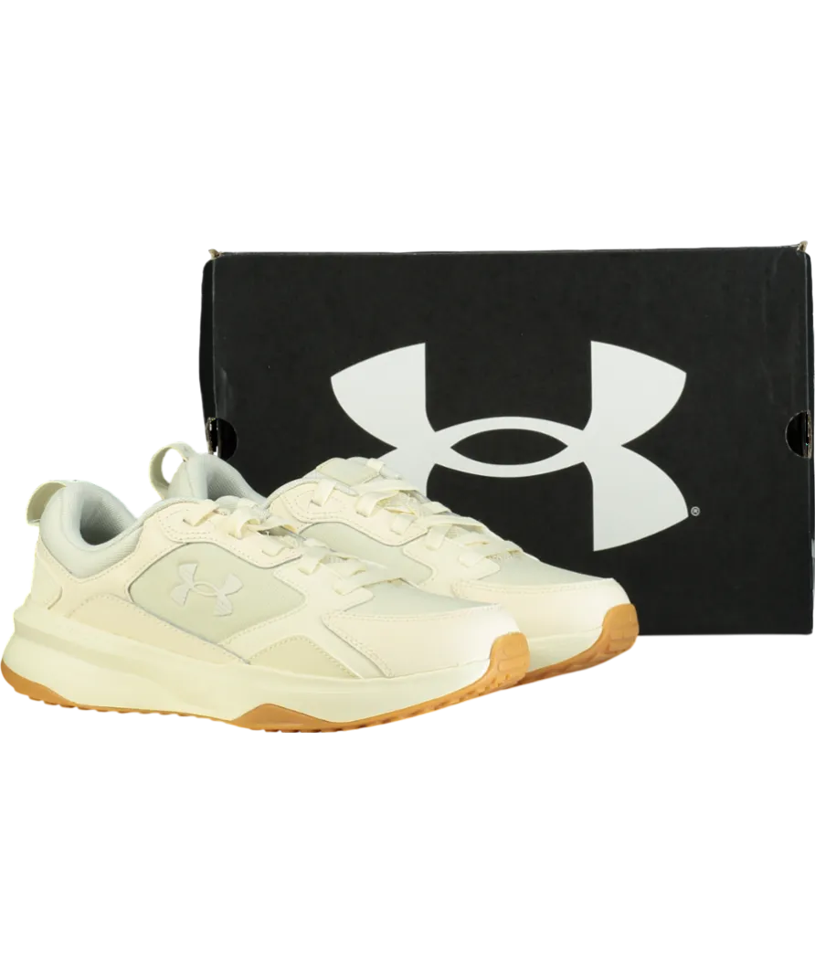 Under Armour Cream Charged Edge Training Shoes UK 8 EU 42 👞