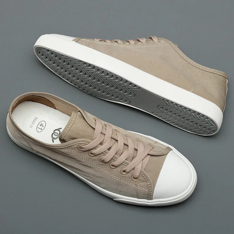 UrbanSoles™ - Vintage Canvas Low-Top Lace-up Sneakers