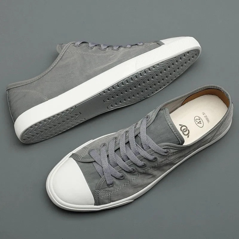 UrbanSoles™ - Vintage Canvas Low-Top Lace-up Sneakers