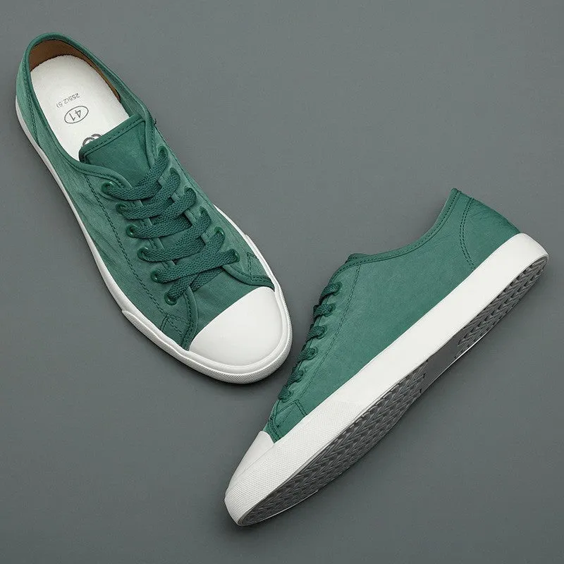 UrbanSoles™ - Vintage Canvas Low-Top Lace-up Sneakers