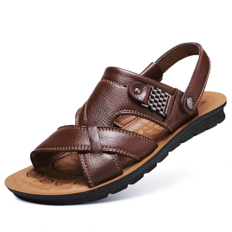 West Louis™ Comfortable Leather Soft Sandals