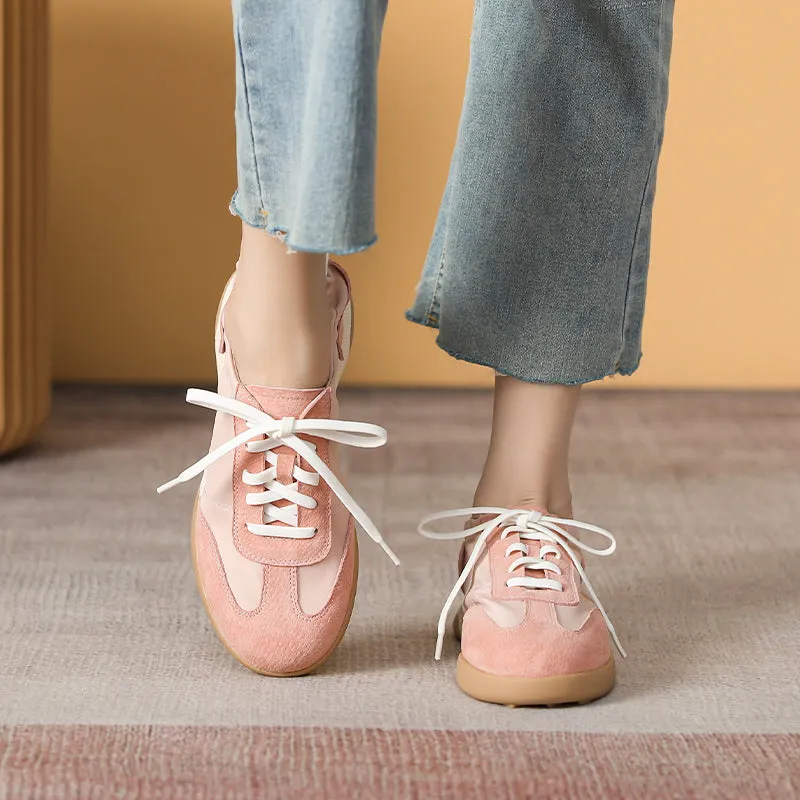 Women Patchwork Leather Comfort Soft Casual Shoes