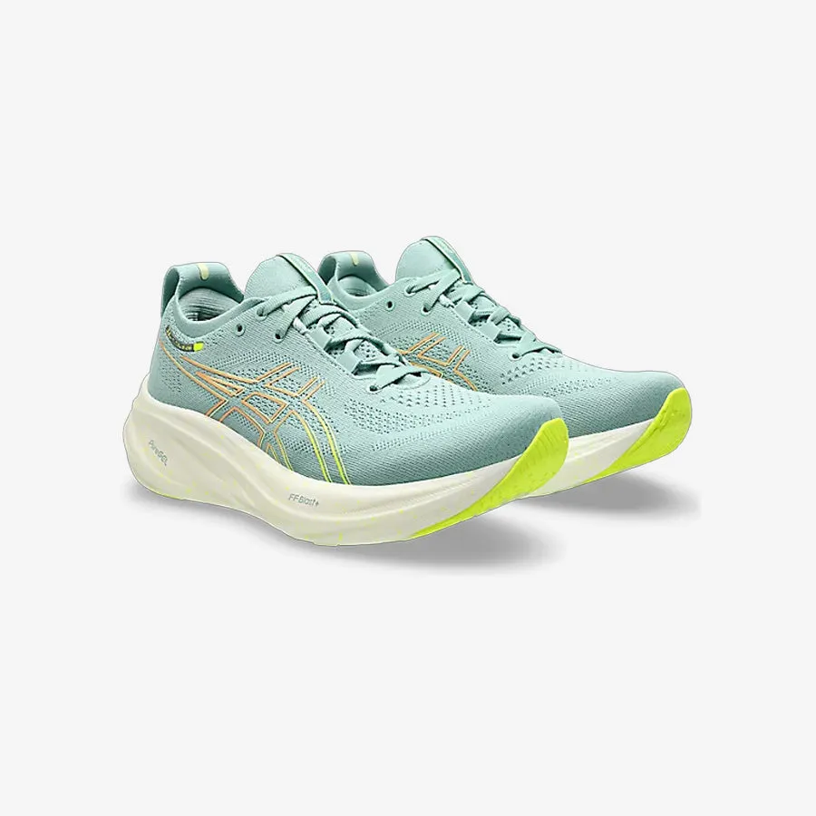 Women's Gel-Nimbus 26 (Light Celadon/Safety Yellow)