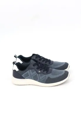 Women's Textured Trainers,Navy