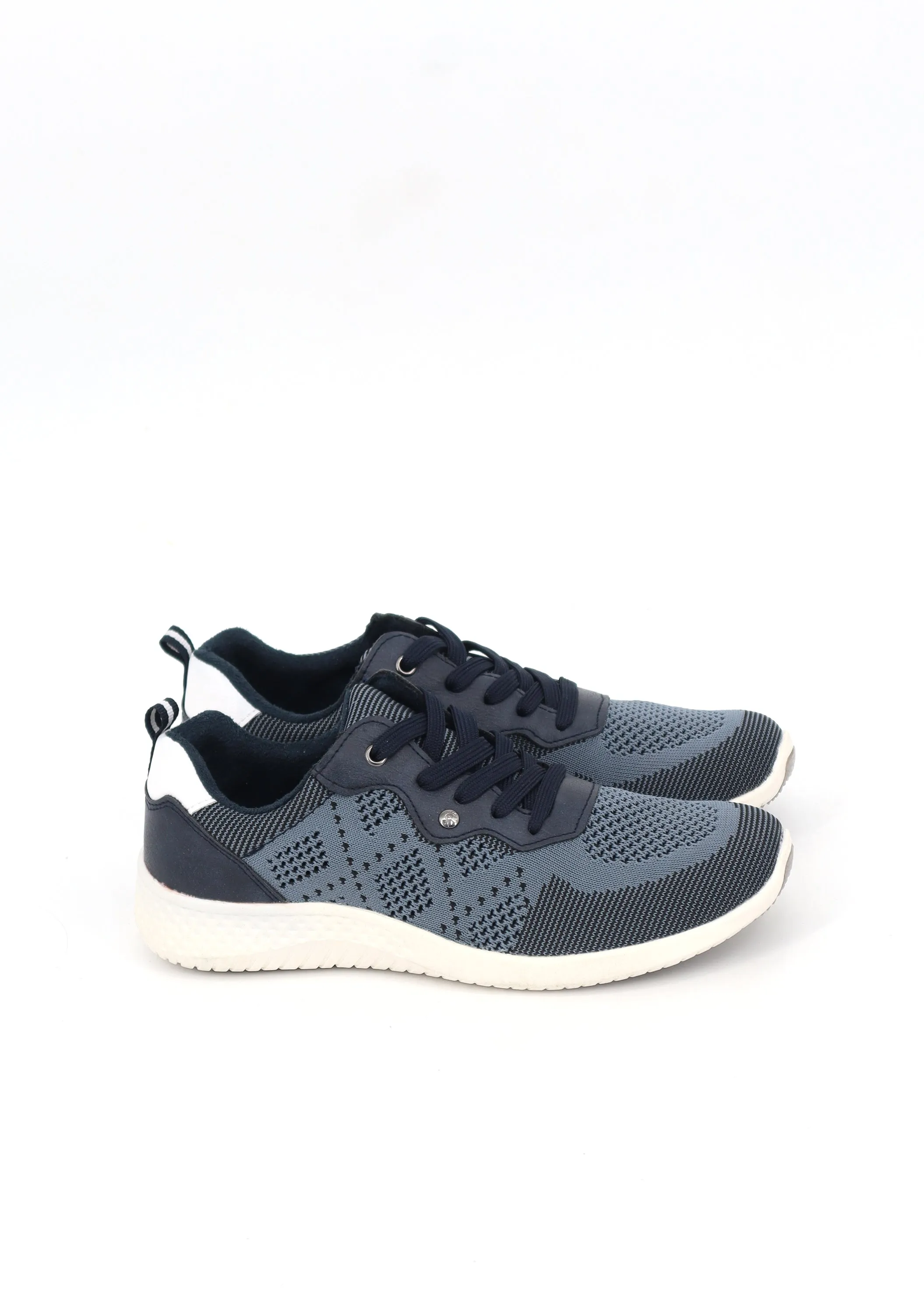 Women's Textured Trainers,Navy